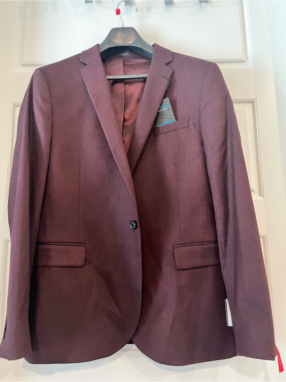 J. Ferrar Twill Mens Slim Fit Suit Jacket 46 Reg